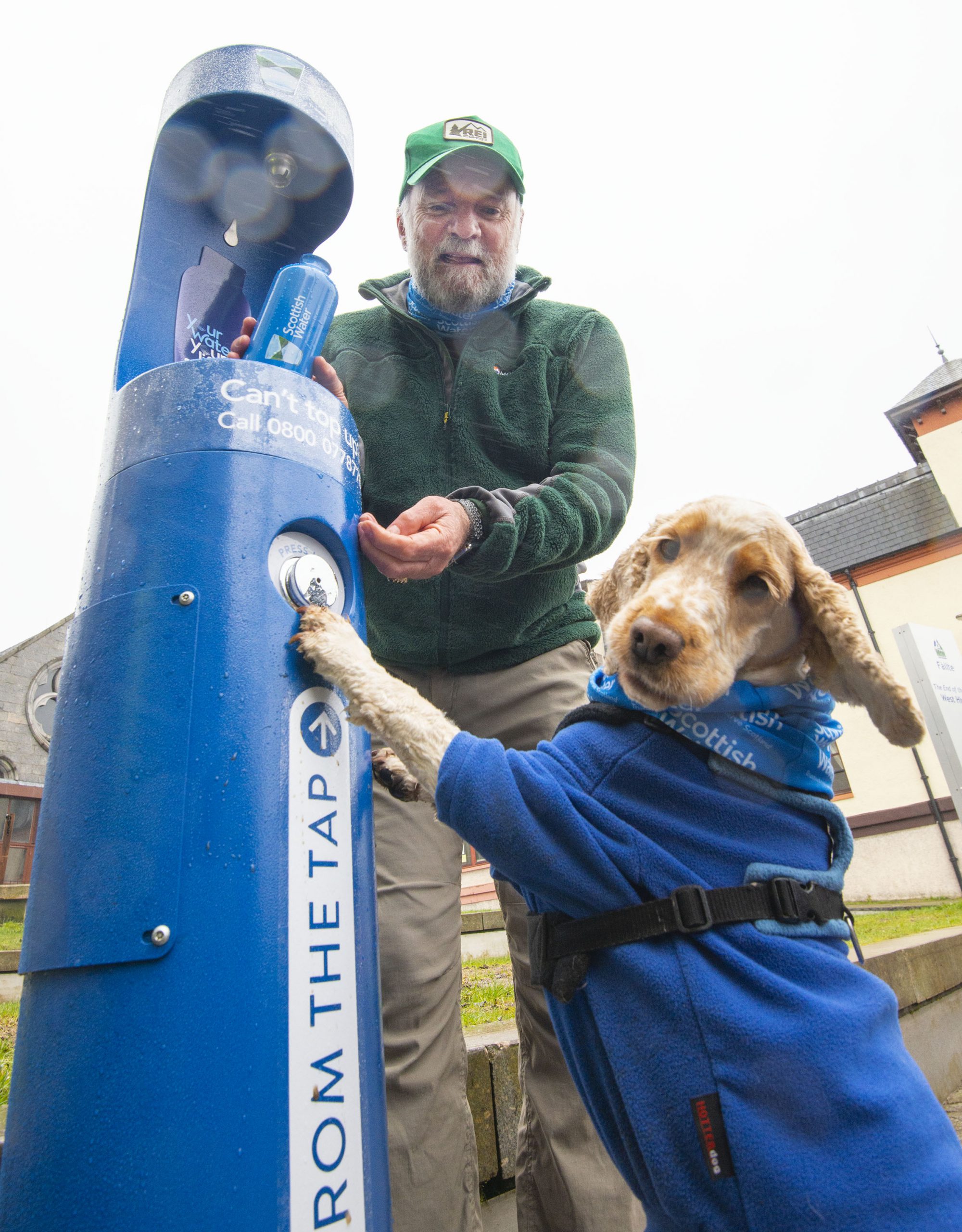 West Highland Way water taps keep walkers hydrated as adventurer Cameron McNeish unveils two new high tech water Top up Taps