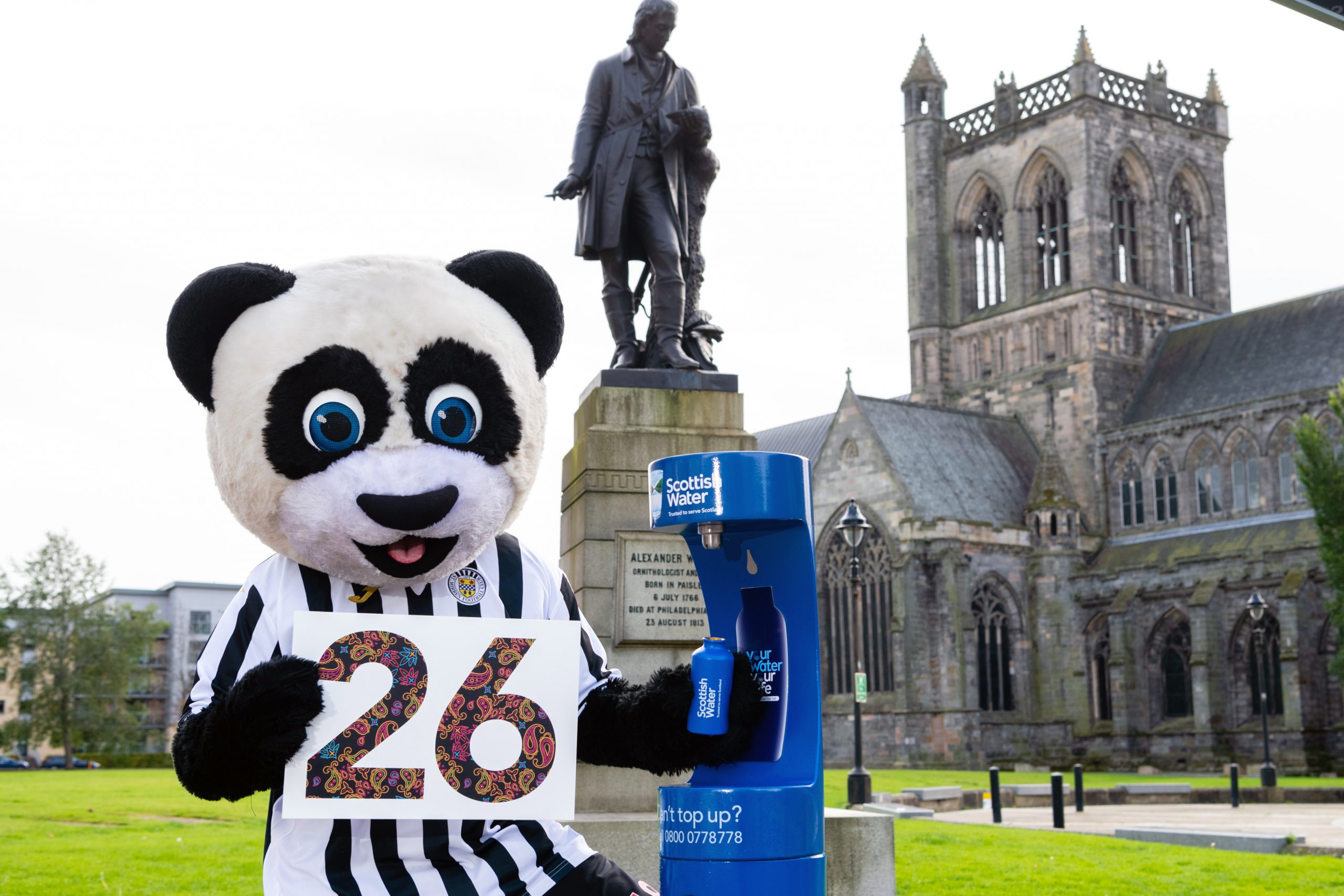 REFILLABLE WATER BOTTLE A ‘BEAR’ NECESSITY IN PAISLEY